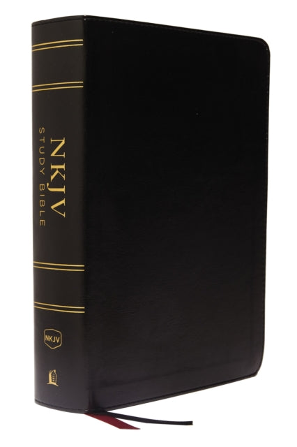 Book cover of: NKJV Study Bible, Leathersoft, Black, Full-Color, Comfort Print