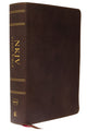 Book cover of: NKJV Study Bible, Premium Calfskin Leather, Brown, Full-Color, Thumb Indexed, Comfort Print. By: Thomas Thomas Nelson