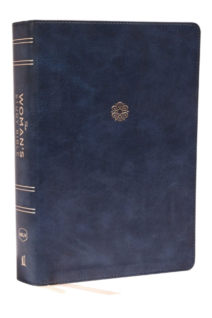 Book cover of: NKJV, The Woman's Study Bible, Leathersoft, Blue, Red Letter, Full-Color Edition. By: Dorothy Kelley Patterson