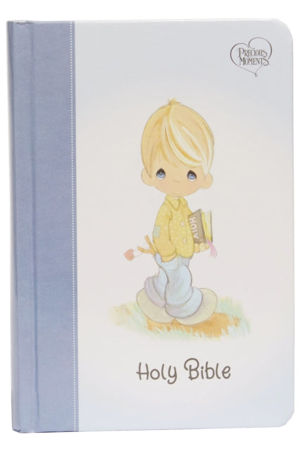 Book cover of: NKJV, Precious Moments Small Hands Bible, Hardcover, Blue, Comfort Print. By: Thomas Thomas Nelson