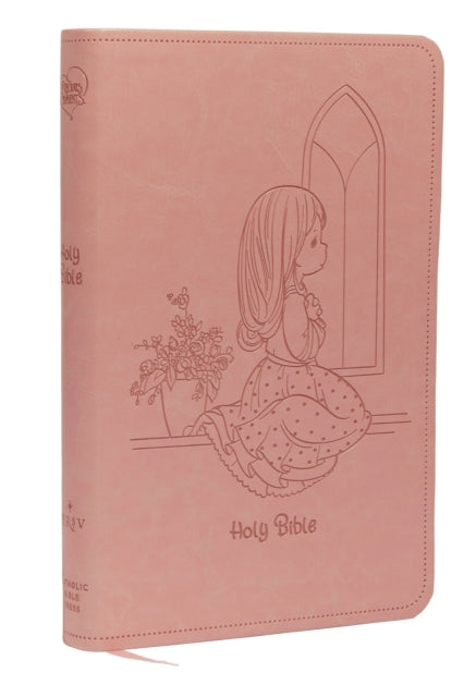 Book cover of: NRSVCE, Precious Moments Bible, Pink, Leathersoft, Comfort Print. By: Catholic Bible Catholic Bible Press