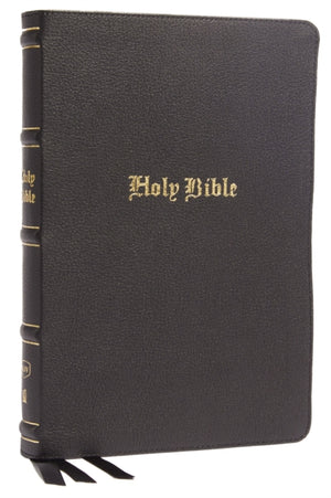 KJV Holy Bible: Large Print Thinline, Black Genuine Leather, Red Letter, Comfort Print