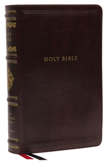 Book cover of: NKJV, Personal Size Reference Bible, Sovereign Collection, Leathersoft, Brown, Red Letter, Thumb Indexed, Comfort Print. By: Zondervan Publishing Company