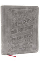 Book cover of: NKJV, Journal Reference Edition Bible, Verse Art Cover Collection, Leathersoft, Gray, Red Letter, Comfort Print. By: Zondervan Publishing Company