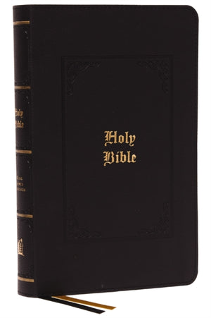KJV, Personal Size Large Print Reference Bible, Vintage Series, Black Leathersoft, Red Letter, Comfort Print, Holy Bible, King James Version
