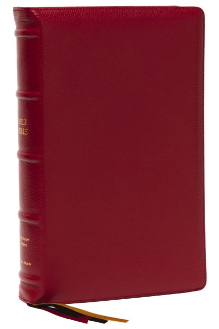 Book cover of: KJV Holy Bible: Large Print Single-Column with 43,000 End-of-Verse Cross References, Red Goatskin Leather, Premier Collection, Personal Size, Red Letter: King James Version. By: Zondervan Publishing Company