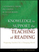 Book cover of: Knowledge to Support the Teaching of Reading