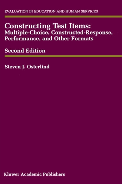 Book cover of: Constructing Test Items. By: Steven J. Osterlind