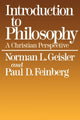 Book cover of: Introduction to Philosophy. By: Norman L. Geisler