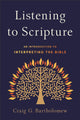 Book cover of: Listening to Scripture – An Introduction to Interpreting the Bible. By: Craig G. Bartholomew