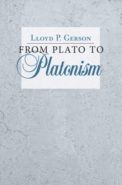 Book cover of: From Plato to Platonism