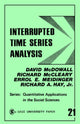 Book cover of: Interrupted Time Series Analysis. By: David McDowall