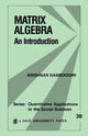 Book cover of: Matrix Algebra