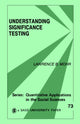 Book cover of: Understanding Significance Testing. By: Lawrence B. Mohr