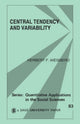 Book cover of: Central Tendency and Variability