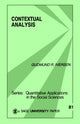 Book cover of: Contextual Analysis