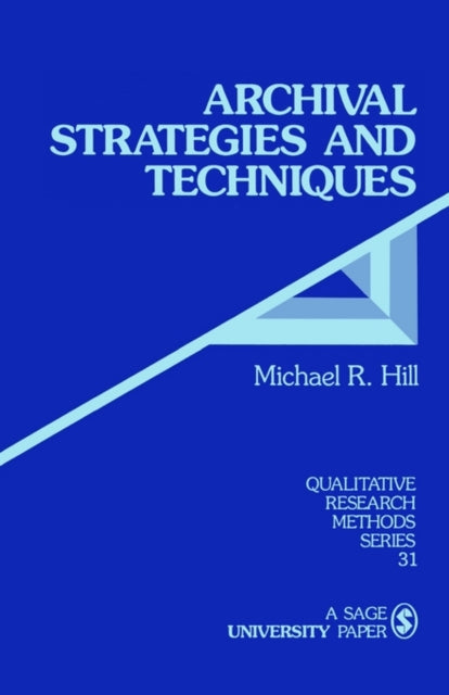 Book cover of: Archival Strategies and Techniques