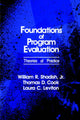 Book cover of: Foundations of Program Evaluation. By: William R. Shadish