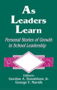Book cover of: As Leaders Learn