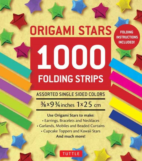 Origami Stars Papers 1,000 Paper Strips in Assorted Colors