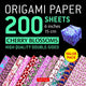Book cover of: Origami Paper 200 sheets Cherry Blossoms 6 inch (15 cm). By: Tuttle Publishing Staff