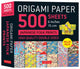 Book cover of: Origami Paper 500 sheets Japanese Folk Prints 6" (15 cm). By: Tuttle Tuttle Studio