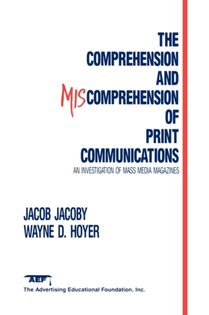 Book cover of: Comprehension and Miscomprehension of Print Communication