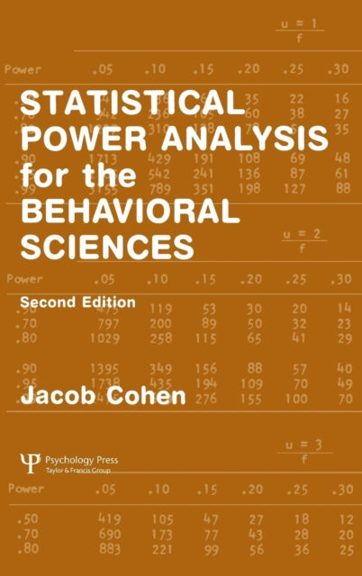 Book cover of: Statistical Power Analysis for the Behavioral Sciences