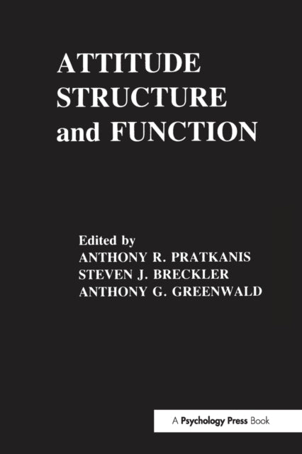 Book cover of: Attitude Structure and Function