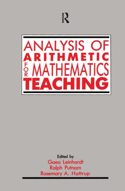 Book cover of: Analysis of Arithmetic for Mathematics Teaching