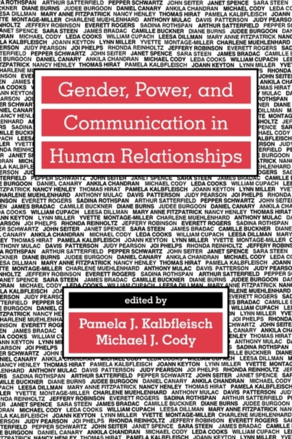 Book cover of: Gender, Power, and Communication in Human Relationships