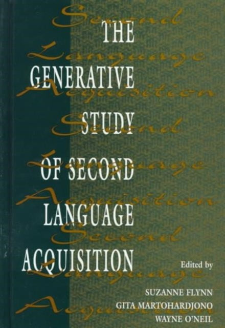 Book cover of: Generative Study of Second Language Acquisition