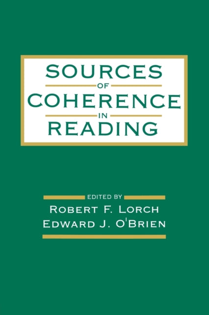 Book cover of: Sources of Coherence in Reading