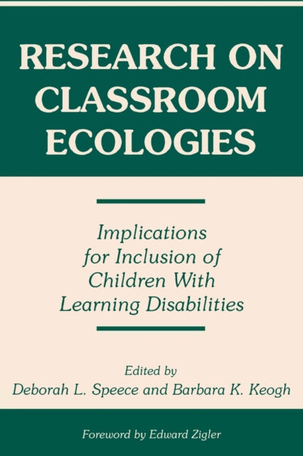 Book cover of: Research on Classroom Ecologies