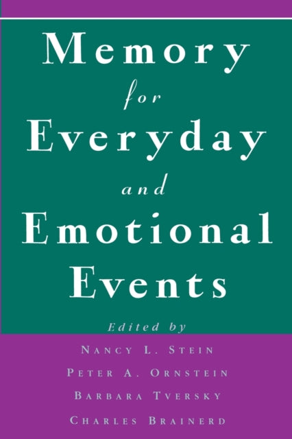 Book cover of: Memory for Everyday and Emotional Events
