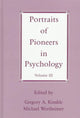 Book cover of: Portraits of Pioneers in Psychology