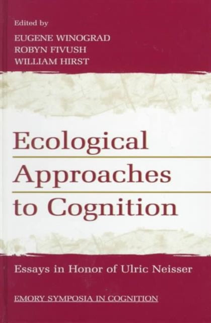 Book cover of: Ecological Approaches to Cognition