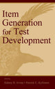 Book cover of: Item Generation for Test Development