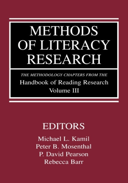 Book cover of: Methods of Literacy Research