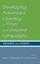 Book cover of: Developing Advanced Literacy in First and Second Languages