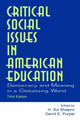Book cover of: Critical Social Issues in American Education