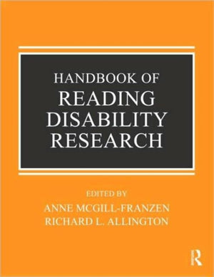 Handbook of Reading Disability Research