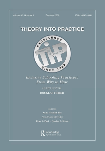 Book cover of: Inclusive Schooling Practices Tip V 45#3. By: FISHER