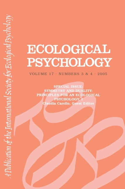 Book cover of: Symmetry And Duality Eco V17#3&4. By: CARELLO