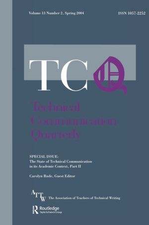 State of Technical Communication in Its Academic Context: Part 2