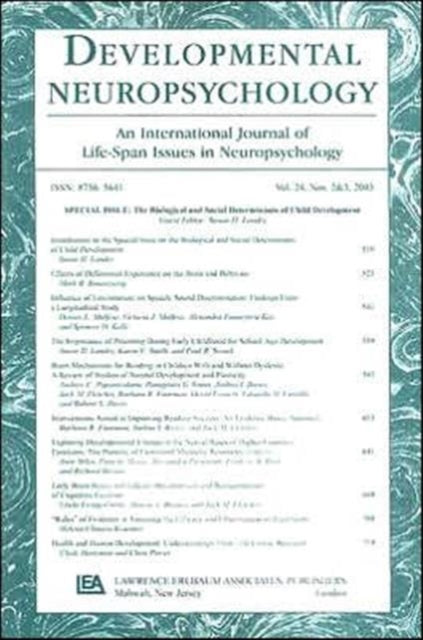 Book cover of: Biological and Social Determinants of Child Development. By: Susan H. Landry