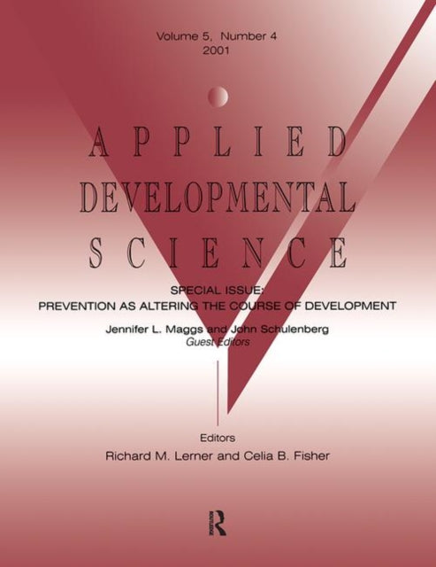 Book cover of: Prevention As Altering the Course of Development