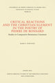 Book cover of: Critical Reactions and the Christian Element in the Poetry of Pierre De Ronsard