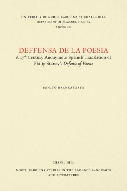 Book cover of: Deffensa De La Poesia