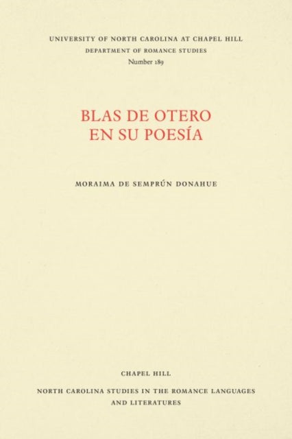 Book cover of: Blas De Otero En Su Poesia